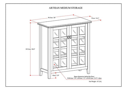 Artisan - Medium Storage Cabinet - Light Brown