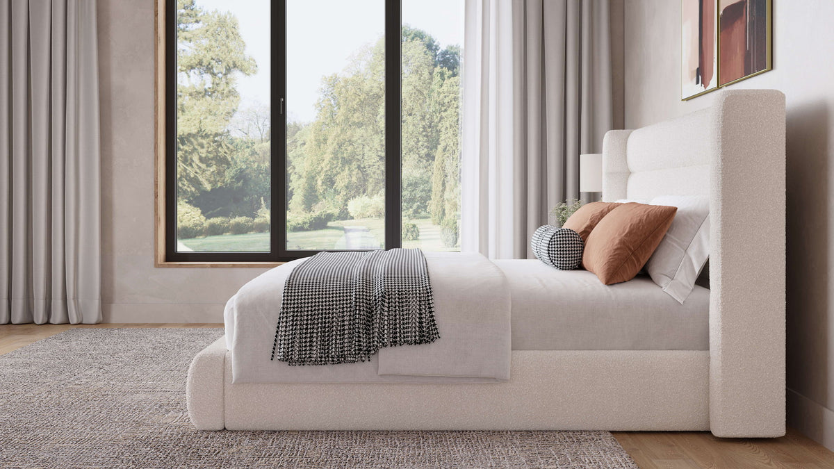 Formosa Frank - Upholstered Wingback Platform Bed