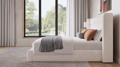 Formosa Frank - Upholstered Wingback Platform Bed