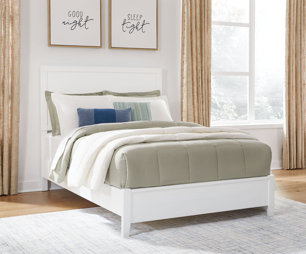 Binterglen - Full Panel Bed - White