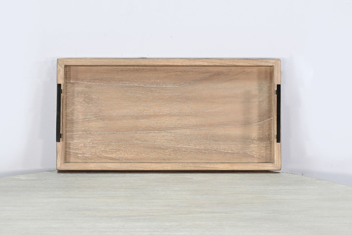 Tessa - Rectangular Wood Dining Table Tray