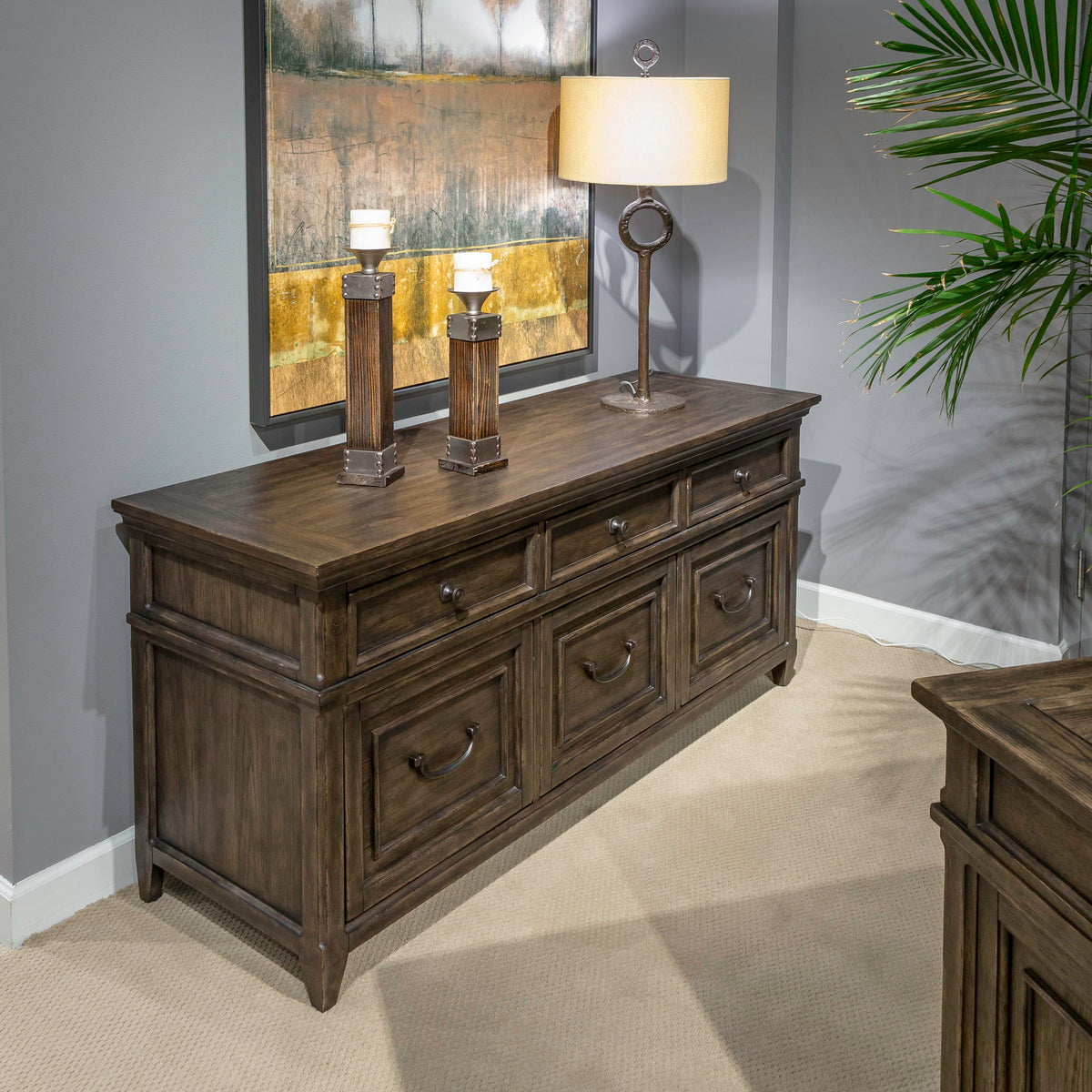 Paradise Valley - Credenza - Saddle Brown