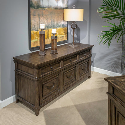 Paradise Valley - Credenza - Saddle Brown