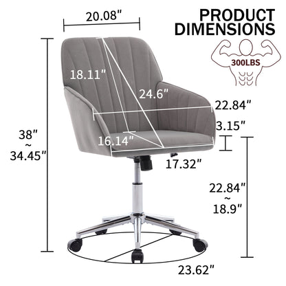 Adjustable Ergonomic Office Chair, Swivel Backrest Seat