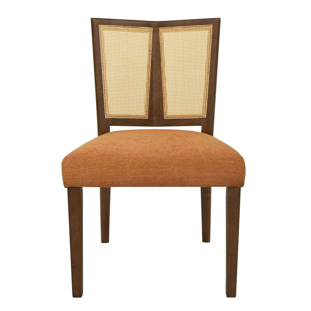 Mid Century Rattan Dining Chair Without Arms Set