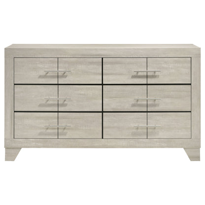 Strout - 6 Drawer Dresser - Cream