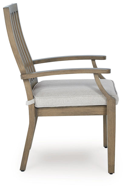 Rainier Ranch - Arm Chair With Cushion (Set of 2) - Brown / Beige