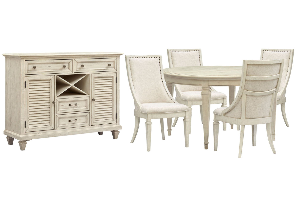 Newport - Extendable Round Dining Table Set