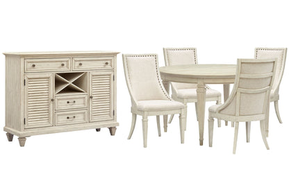 Newport - Extendable Round Dining Table Set