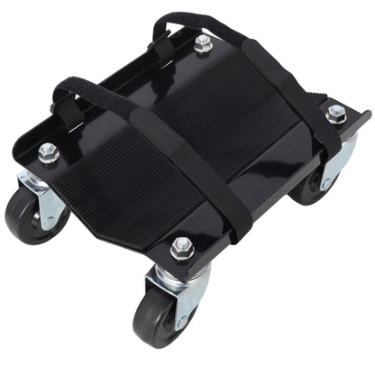 Heavy Duty Snowmobile Dolly With V Slide And Swivel Casters Steel, 1500Lbs Capacity