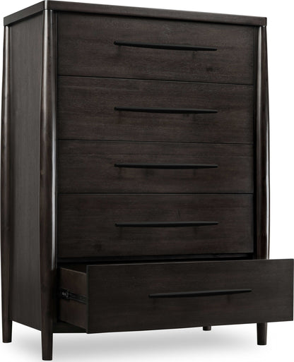 Koko - Five Drawer Acacia Wood Chest - Minx