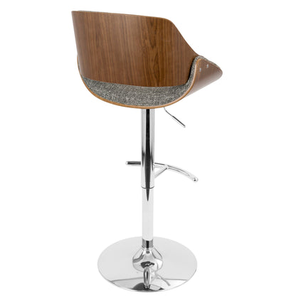 Fabrizzi - Mid Century Modern Adjustable Barstool With Swivel (Set of 2)