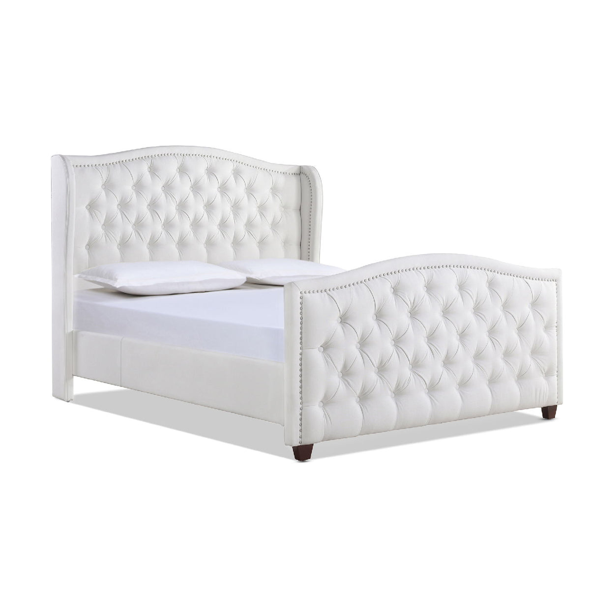 Marcella - Upholstered Shelter Headboard Bed