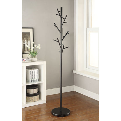 Tree Branch Coat Rack With 18 Hooks - Black