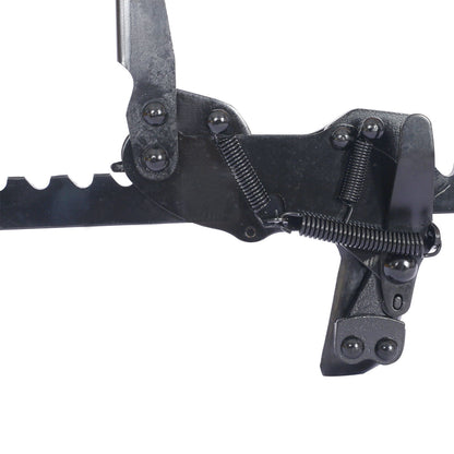Fence Stretcher All Purpose Splicer Steel Tool For High Tensile, Barbed, And Smooth Wire Fences - Black