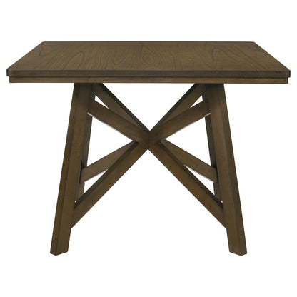 Maxine - Square Counter Height Dining Table - Brown