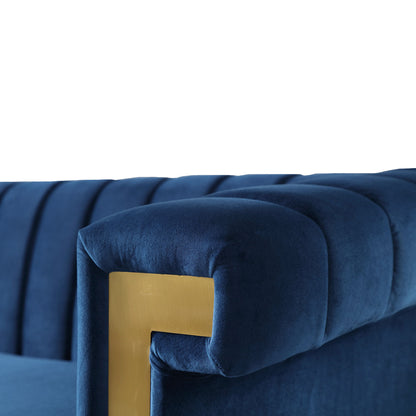 2 Piece Sofa Set With Tufted Back And Deep Seating