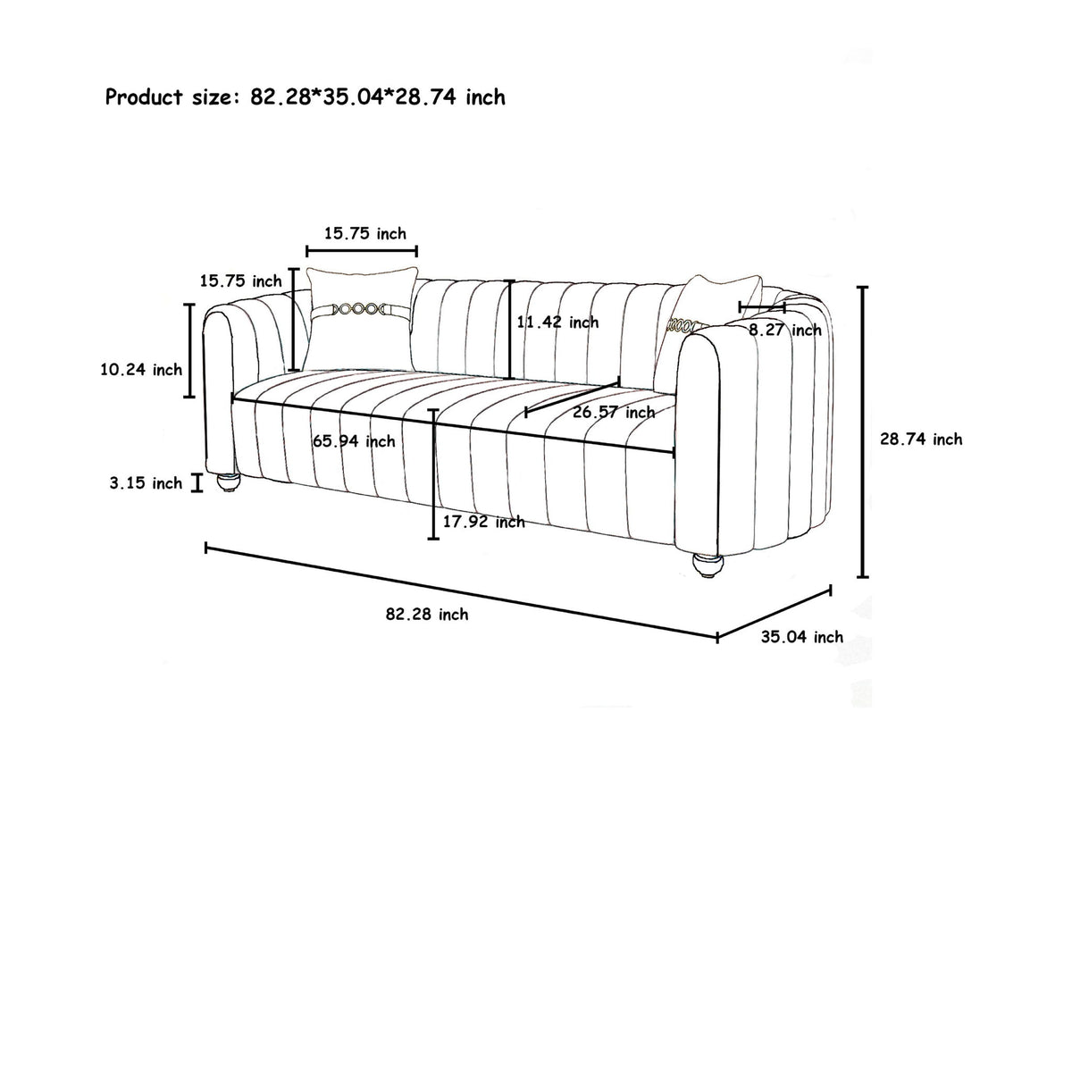 Sofa, 3 Seater