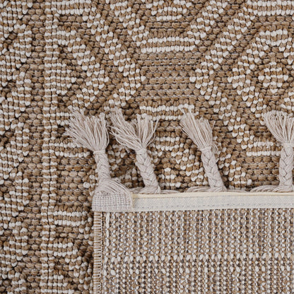 Guros - 8' X 10' Geometric Indoor / Outdoor Area Rug - Mocha