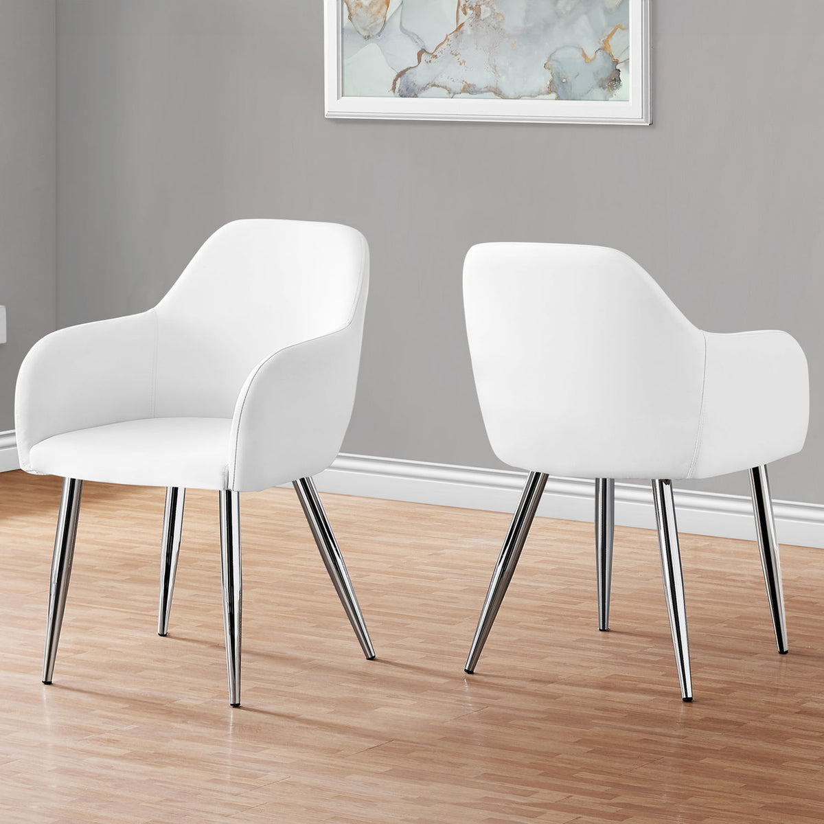 Dining Side Chair, Upholstered For Dining Room, Contemporary & Modern (Set of 2)
