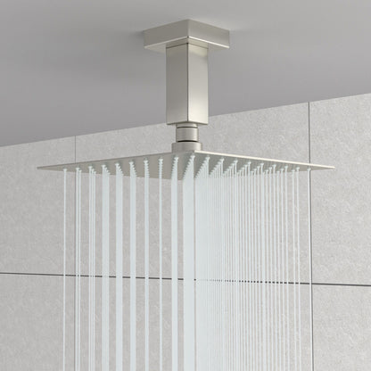 Ceiling Mounted Shower Arm With Flange Stainless Steel