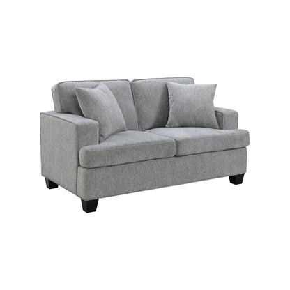 Baldwin - Loveseat With 2 Pillows - Dalton Graphite