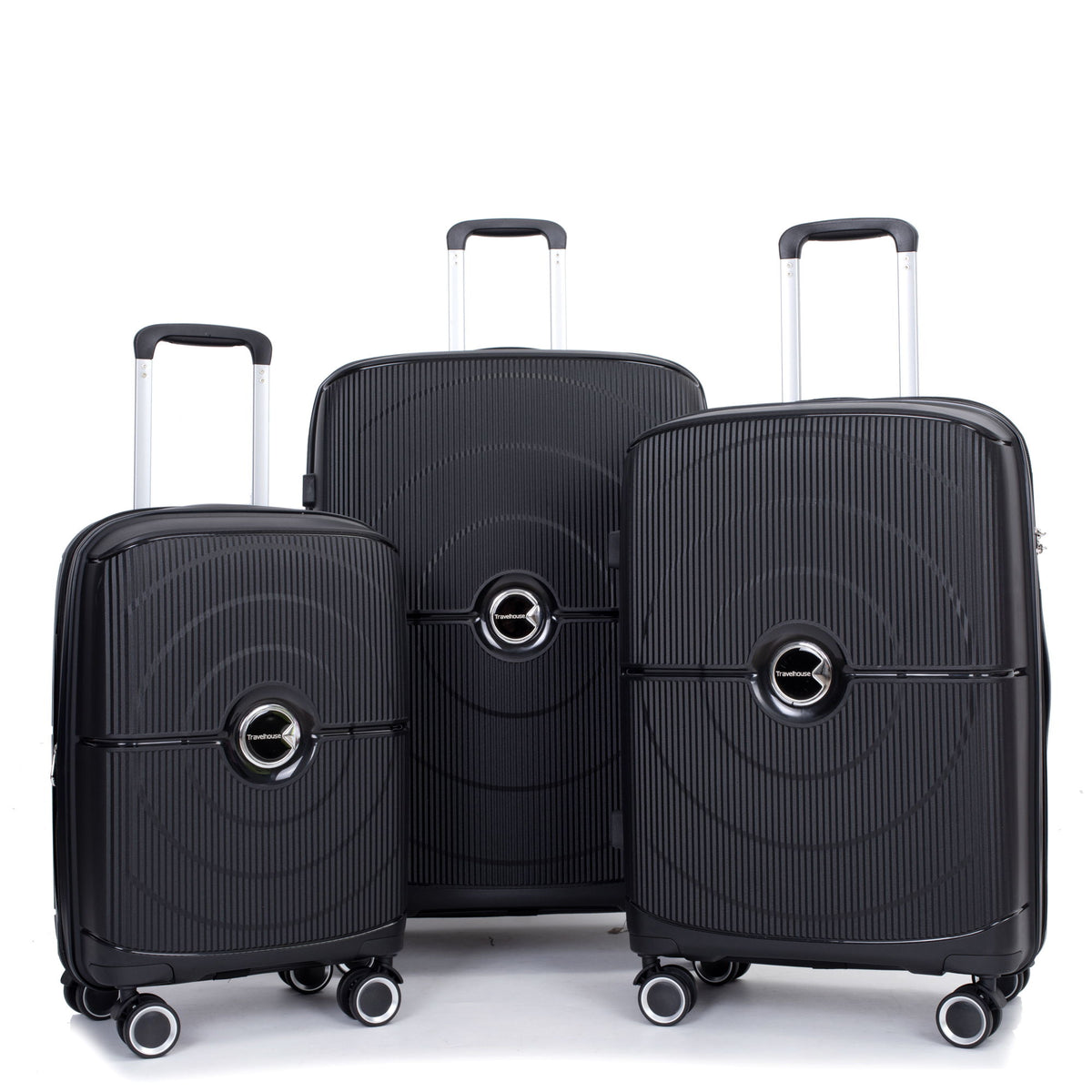 Expandable Hardshell Suitcase Double Spinner Wheels Luggage Sets