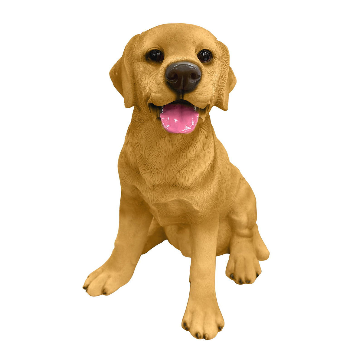 Labrador Statue, Outdoor Garden Ornament - Yellow