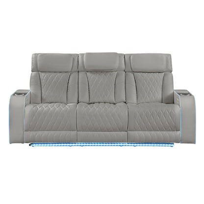 Electra - Power Reclining Set With Power Headrests, Massage And LED Lighting