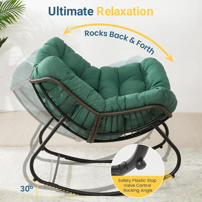 Egg Rocking Chair With Ottoman