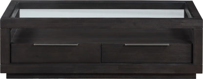 Oxford - Two Drawer Rectangular Coffee Table - Basalt Gray