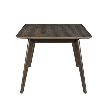 Rex - 72" Fixed Top Rectangle Dining Table - Walnut Brown