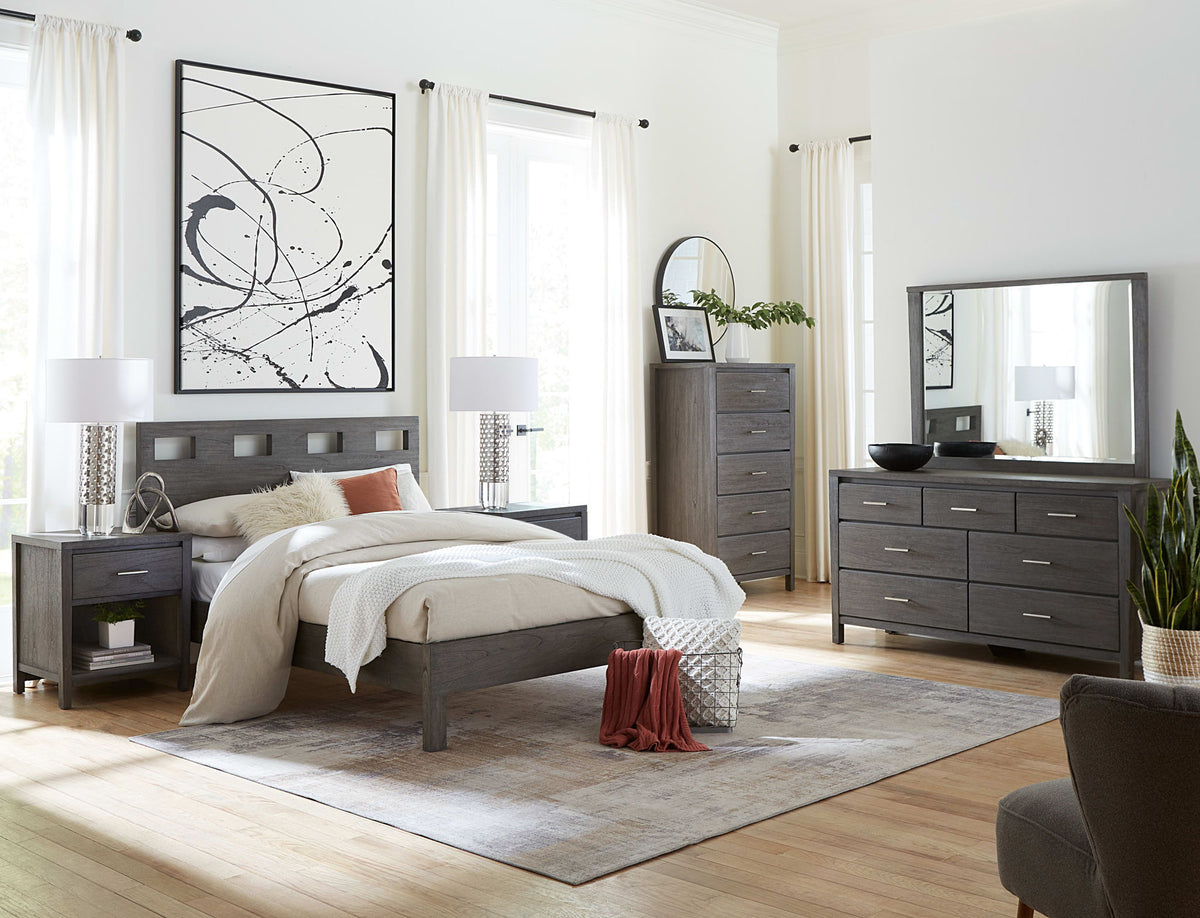Nevis Riva - Dresser Mirror - Sharkskin