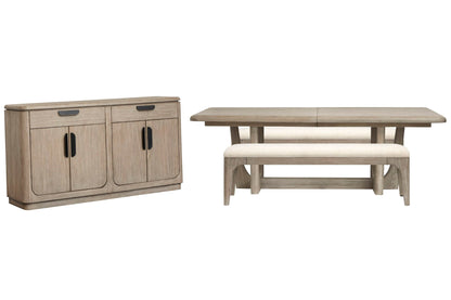 Braelyn - Extendable Trestle Dining Table Set