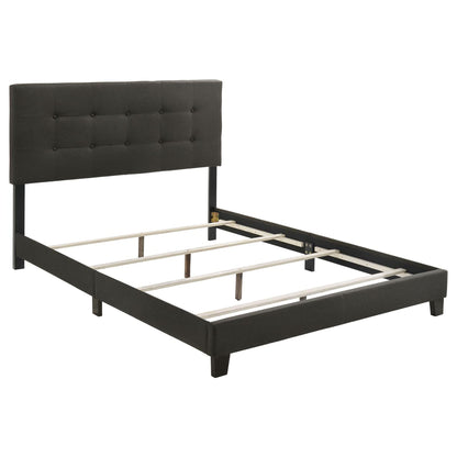 Tufted Panel Bed With Modern Upholstered Design