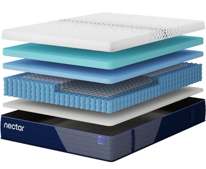 Nectar Luxe Hybrid - White - Mattress