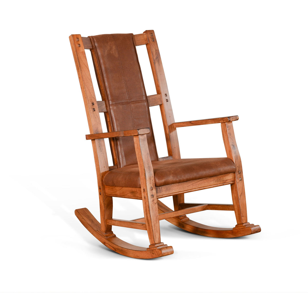 Sedona - Rocker, Cushion Seat & Back - Rustic Oak