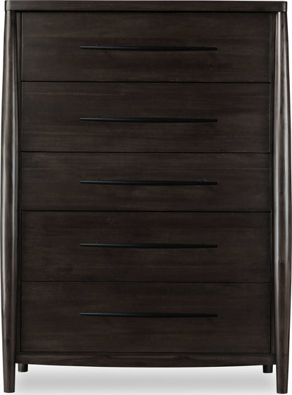 Koko - Five Drawer Acacia Wood Chest - Minx