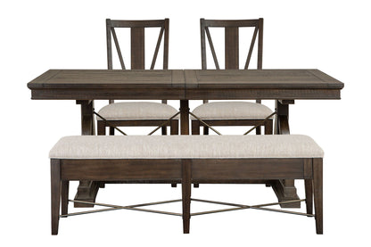 Westley Falls - Extendable Trestle Dining Table Set