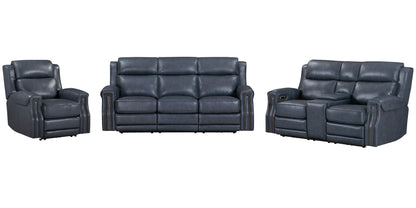 Hensley - Power Reclining Sofa Loveseat And Recliner - Marina Dream
