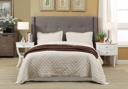 Geneva Madeleine - Wingback Upholstered Headboard
