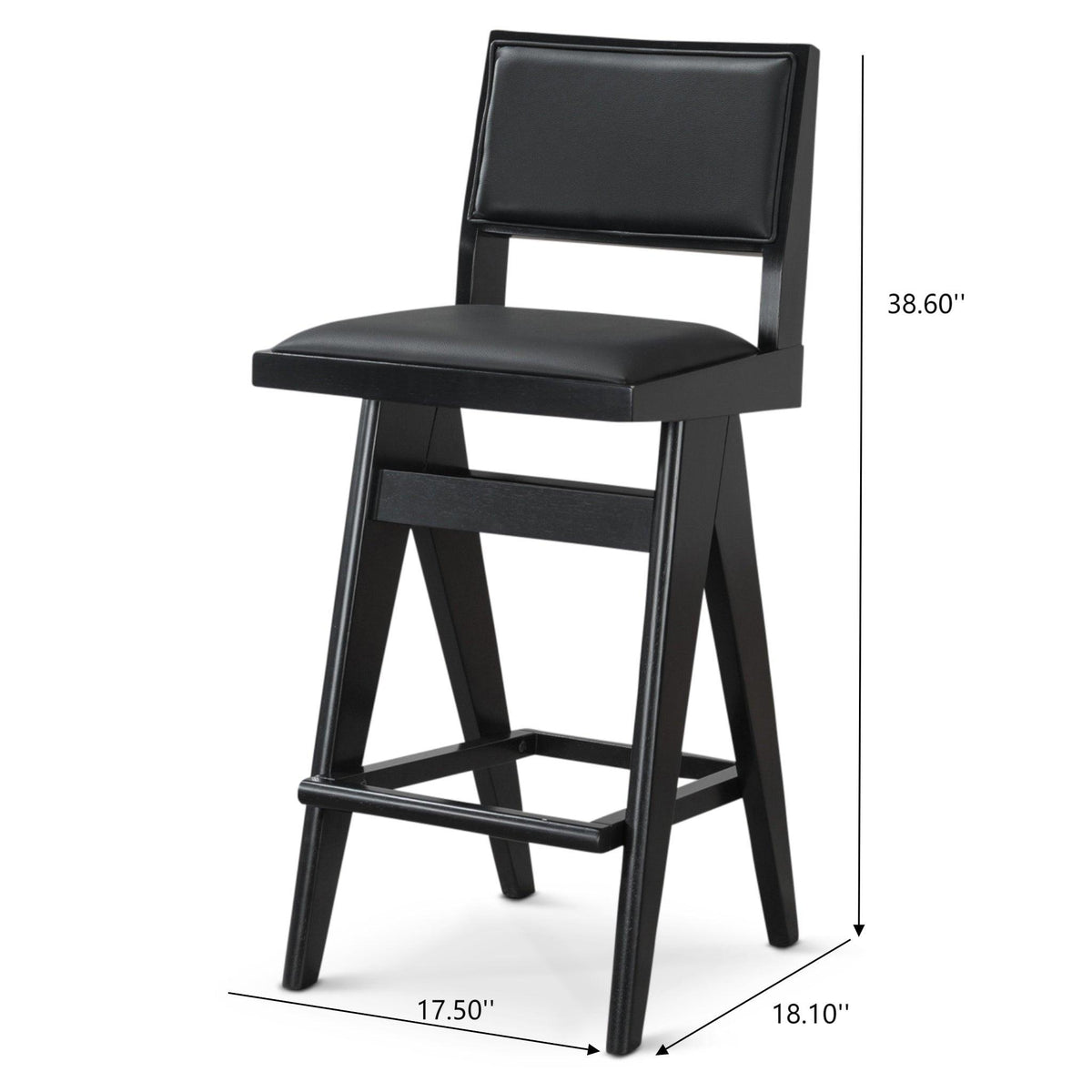 Keira - Bar Stool (Set of 2) - Black