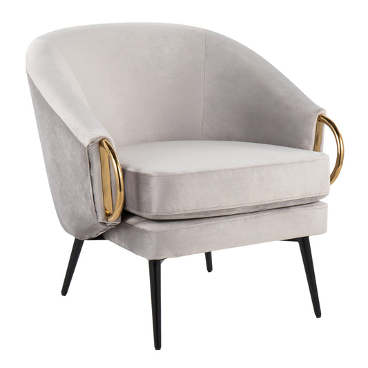 Claire - Contemporary / Glam Chair - Silver