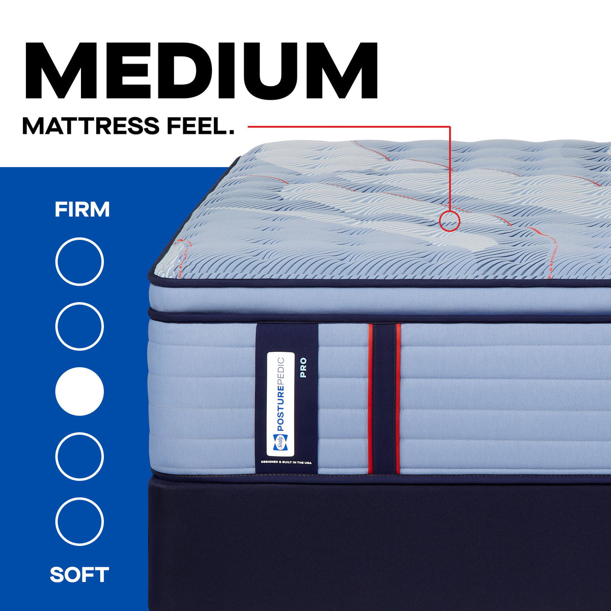 Posturepedic Pro - Indianapolis Euro Pillow Top Medium