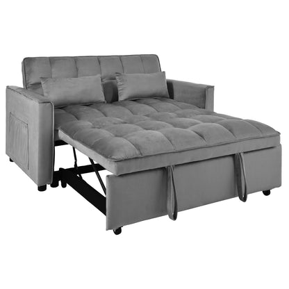 3 In 1 Pull Out Couch Convertible Sofa Bed With Reclining Backrest