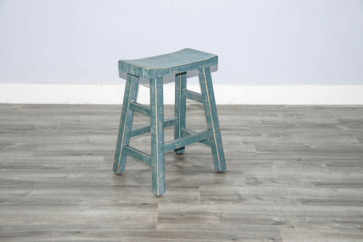 Marina - Stool With Wood Seat (Set of 2)