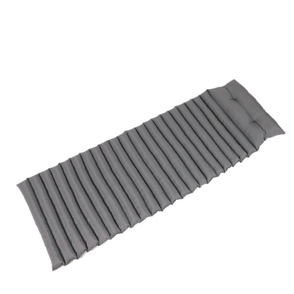 2 Piece Outdoor Chaise Lounge Chair Cushion Set, Polyester Replacement Seat Pads - Gray