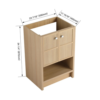 Modern Freestanding Bathroom Vanity With 2 Soft Closing Doors