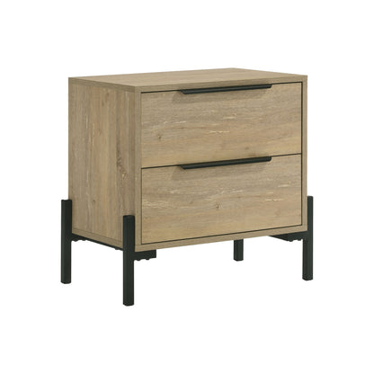 Newhall - Nightstand - Vintage Oak Melamine