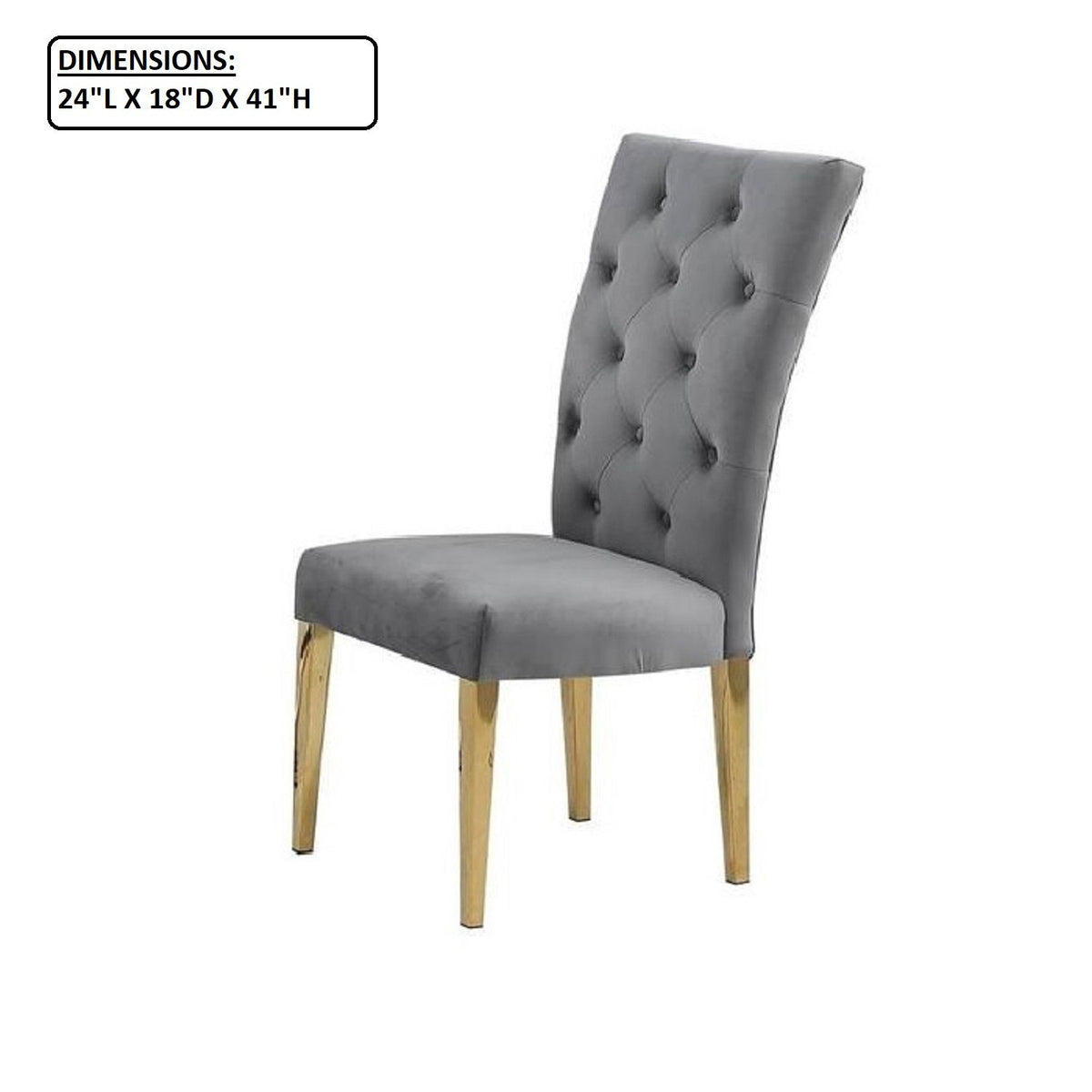 Modern Design Upholstered Dining Chair (Set of 2)